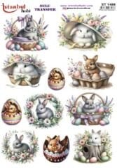 Sulu Transfer IST 1488 25x35cm tavşan