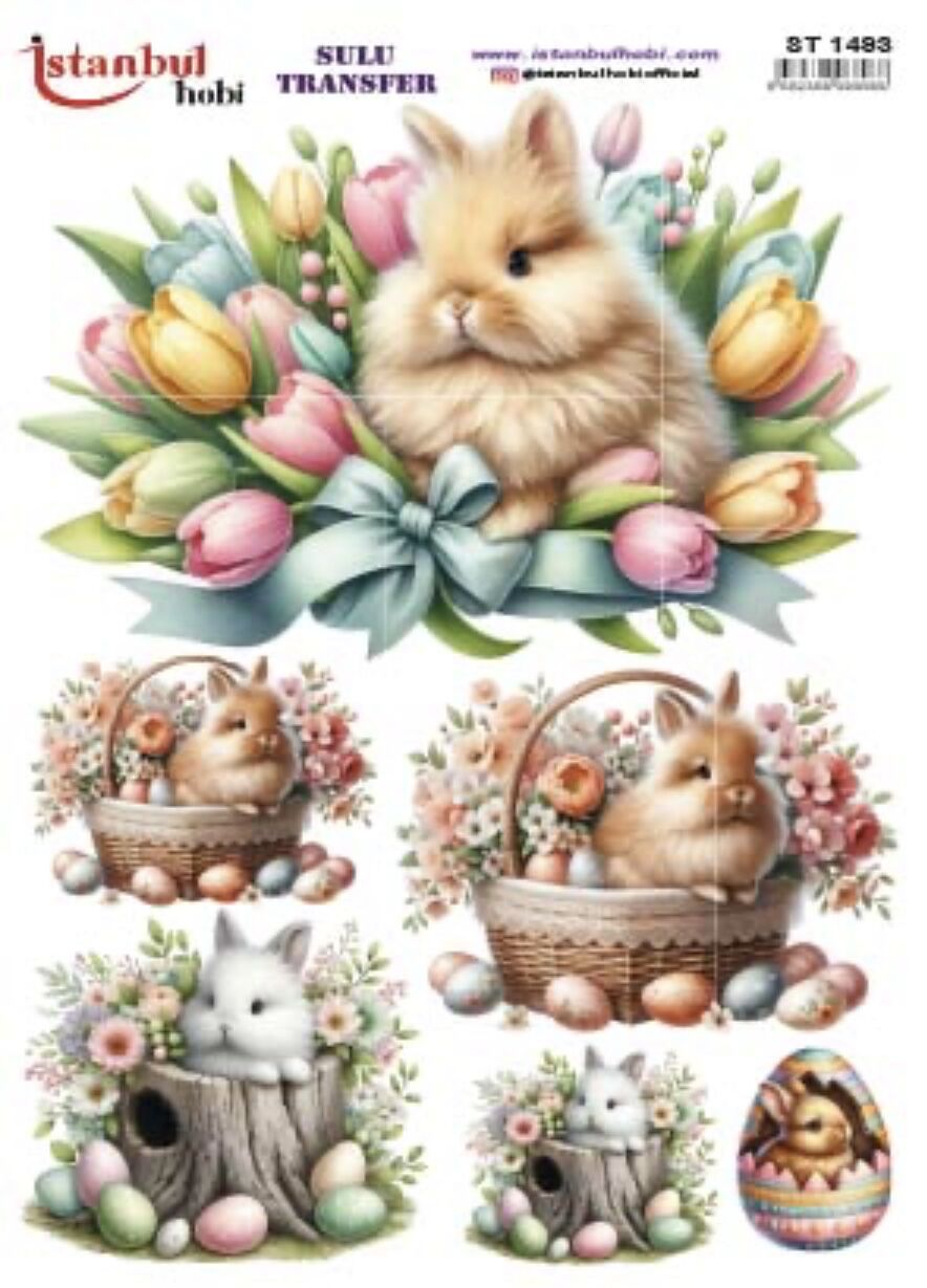 Sulu Transfer IST 1493 25x35cm tavşan