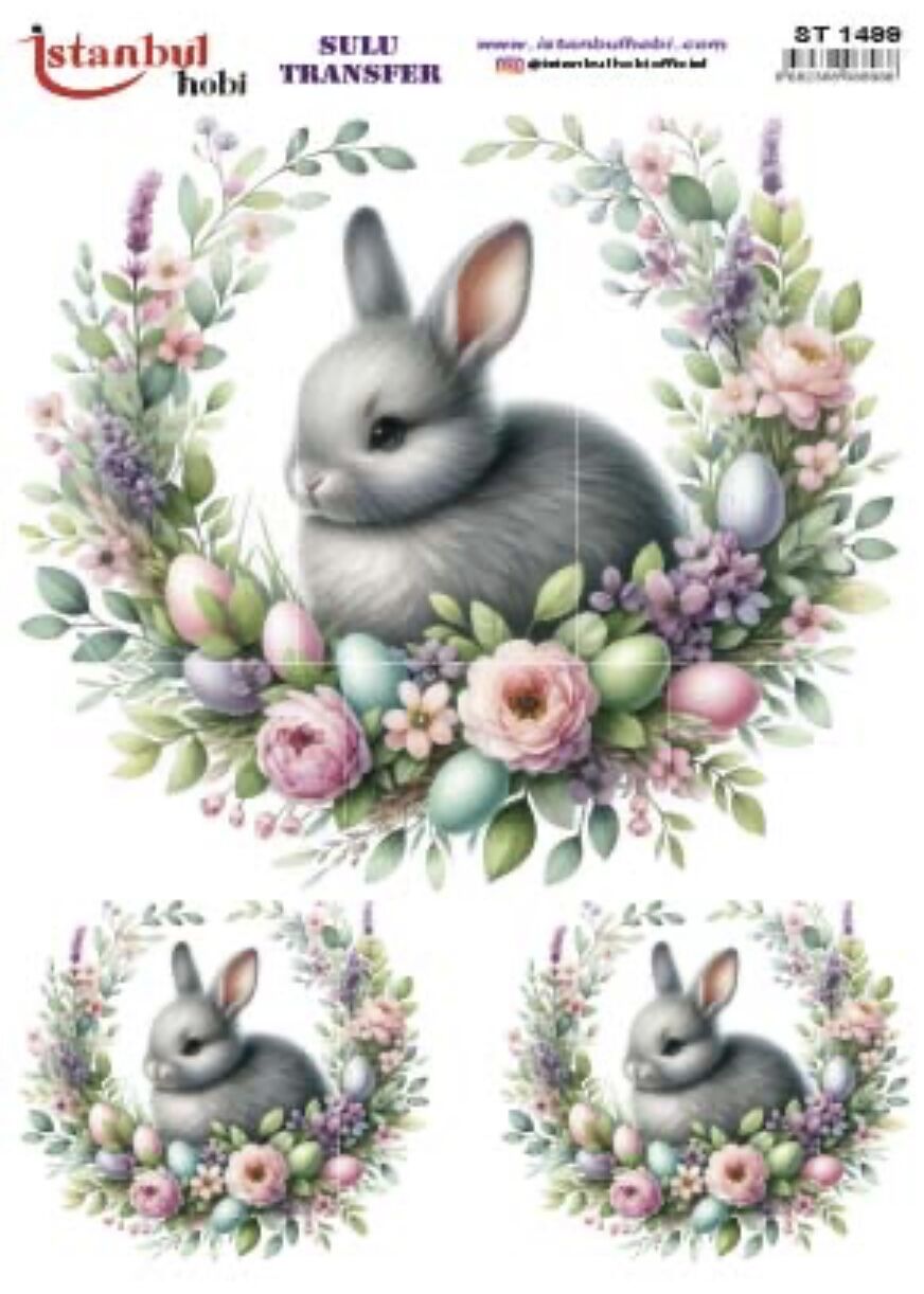 Sulu Transfer IST 1499 25x35cm tavşan