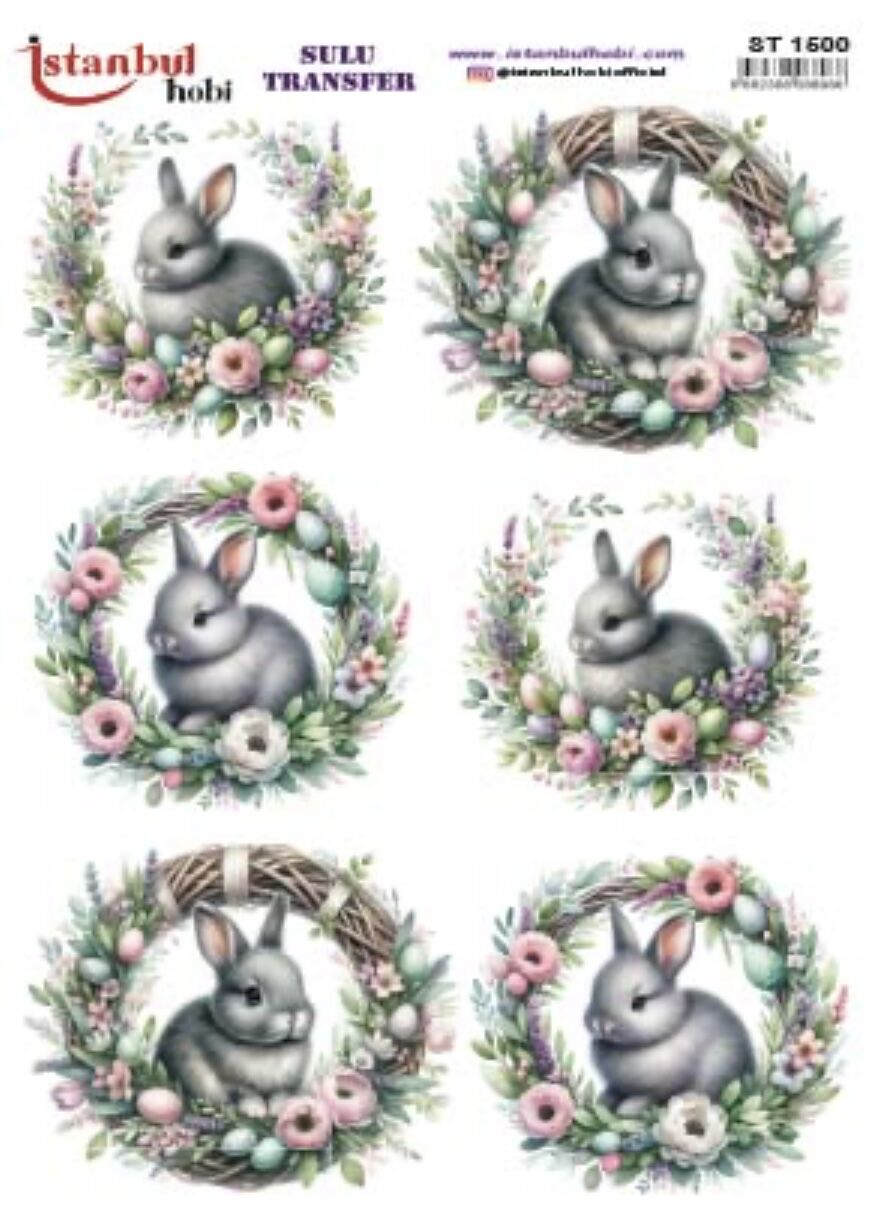 Sulu Transfer IST 1503 25x35cm tavşan