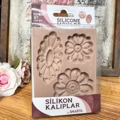 SİLİKON KALIP - ÇİÇEK SETİ 10X13