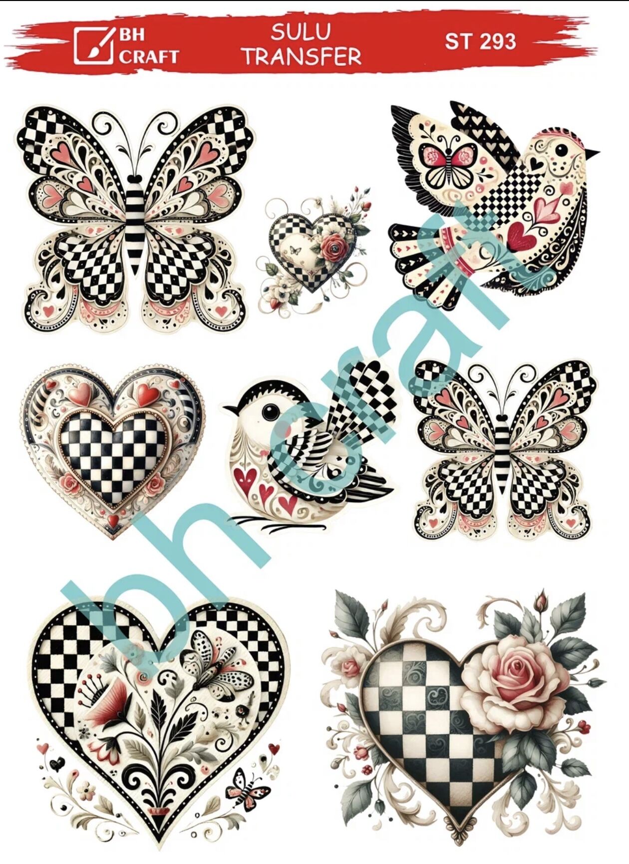 Sulu Transfer BH St 293 25x35cm damalı