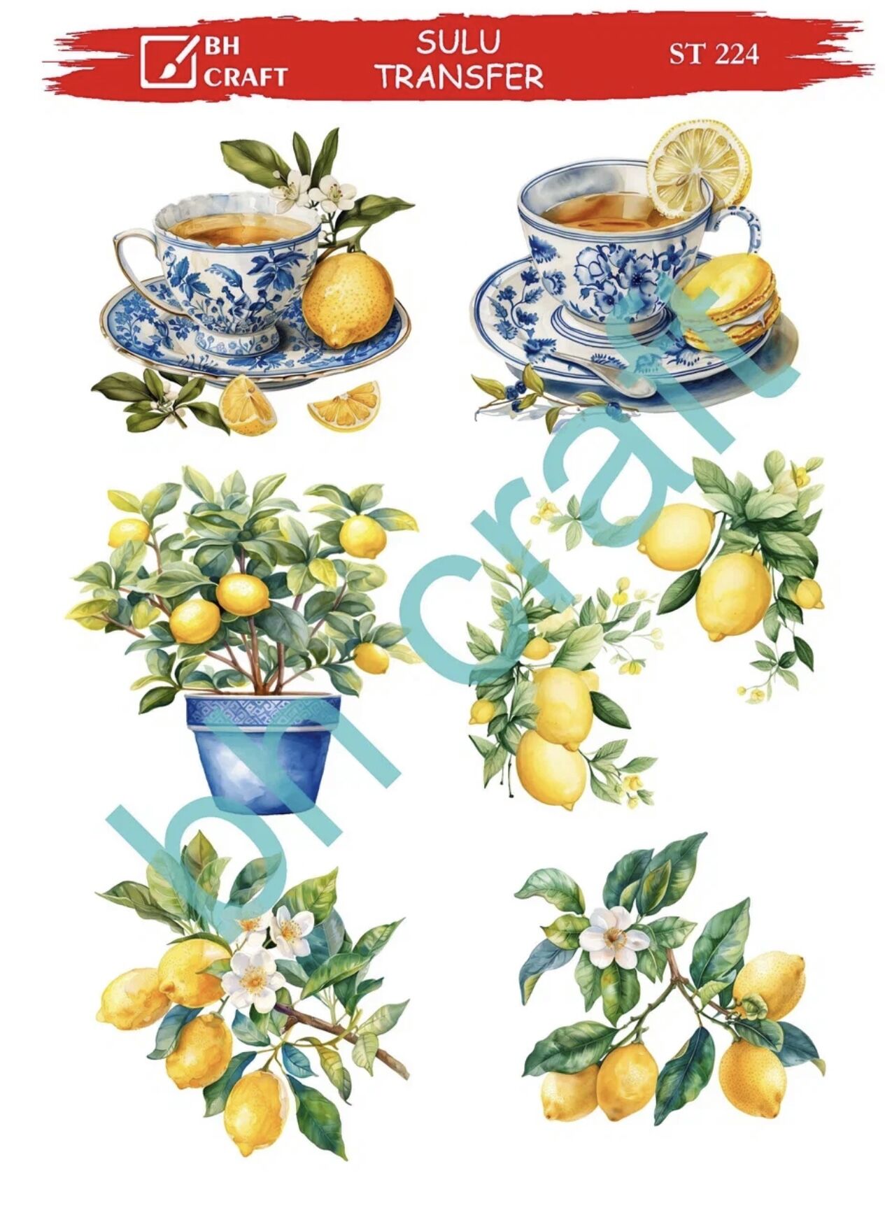 Sulu Transfer BH St 224 25x35cm limon