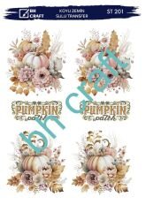 Sulu Transfer KOYU ZEMİN St 201 25x35cm kabak