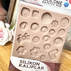 SİLİKON KALIP - DÜĞMELER 10X13