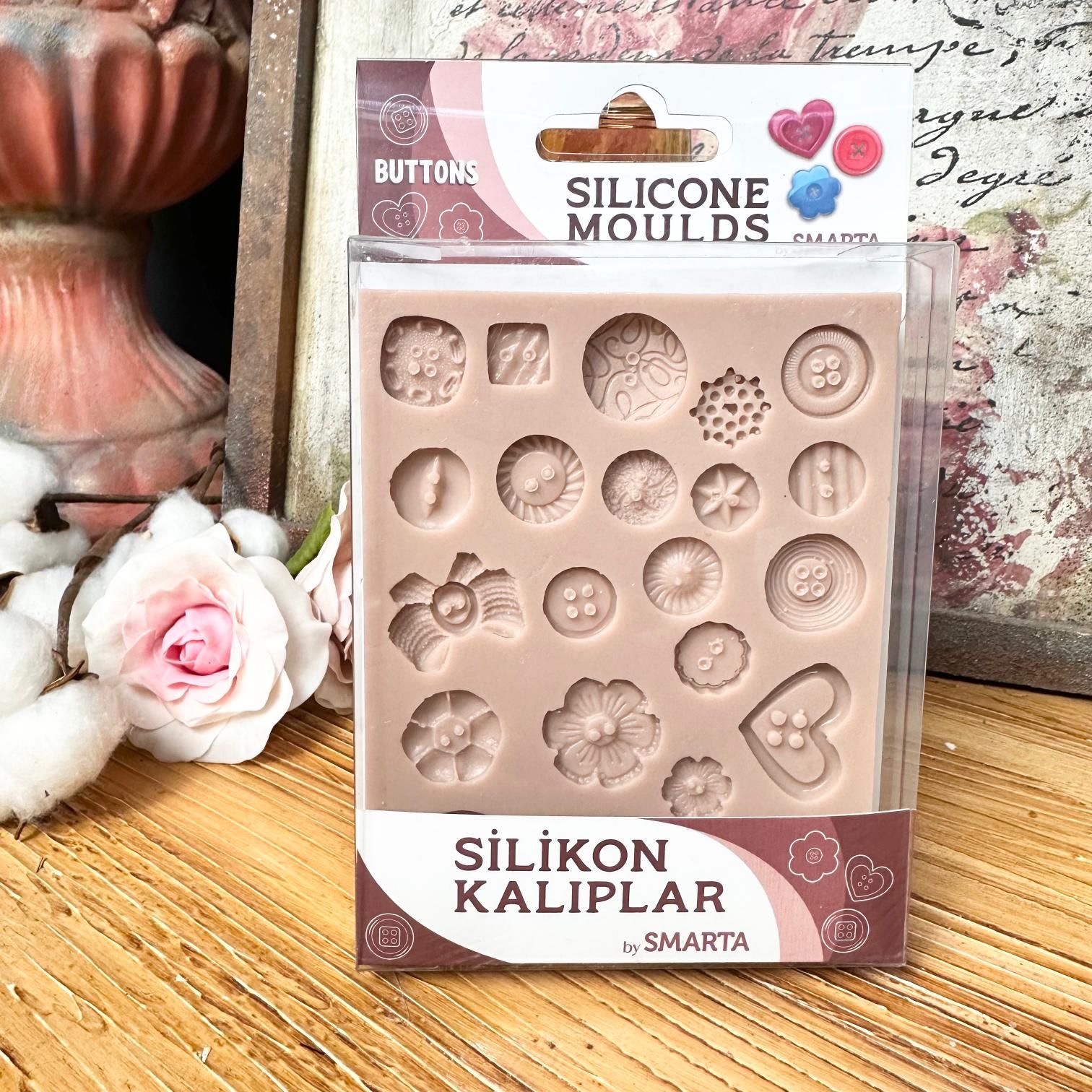 SİLİKON KALIP - DÜĞMELER 10X13