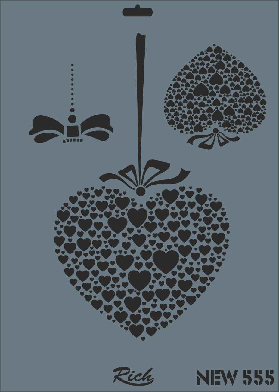 New Stencil 555 25cm x 35cm