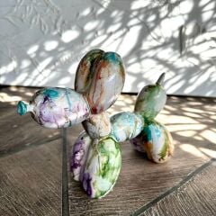 Balon Köpek Dekoratif Polyester Heykel | Modern Tasarım Dekor Objesi