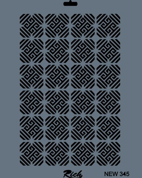 New Stencil 345 25cm x 35cm