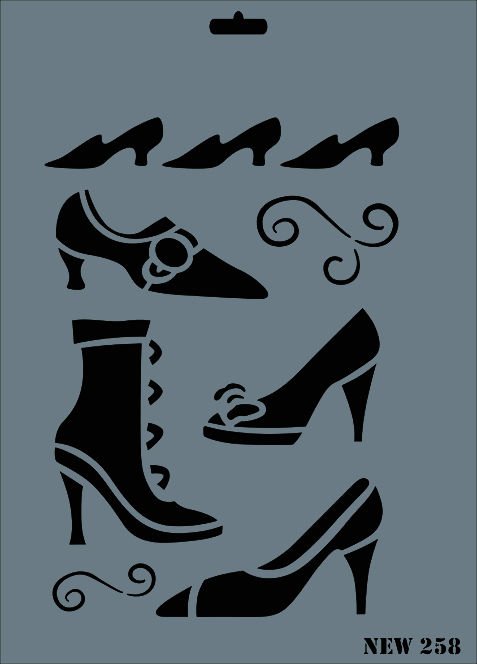 New Stencil 258  25cm x 35cm