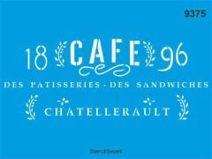 9375 CAFE STENCİL 30X40CM