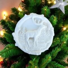 Geyikli yılbaşı panosu