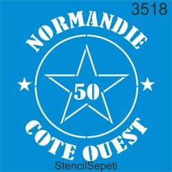 Normandia 3518 Stencil 20x20 cm