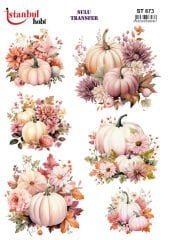 Sulu Transfer IST 873 25x35cm Kabak Desen