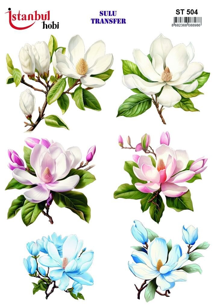 Sulu Transfer IST 504 25x35cm Manolya Desen