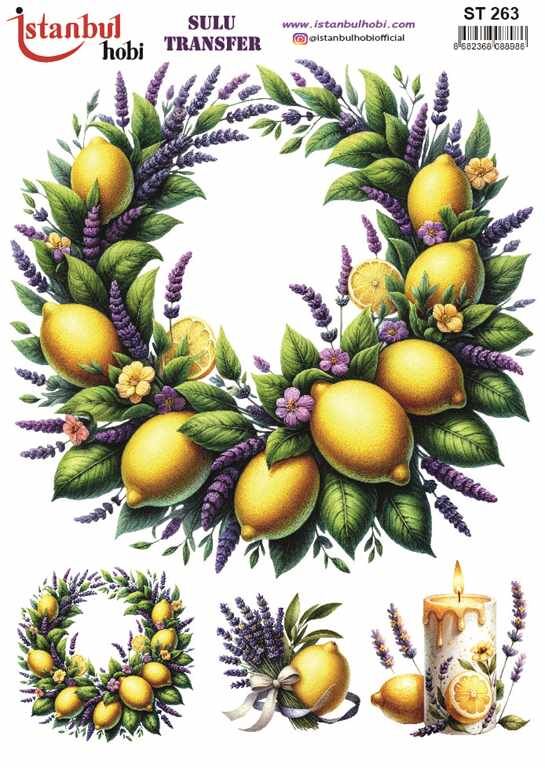 Sulu Transfer IST 263 25x35cm Limon Desen