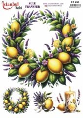 Sulu Transfer IST 263 25x35cm Limon Desen