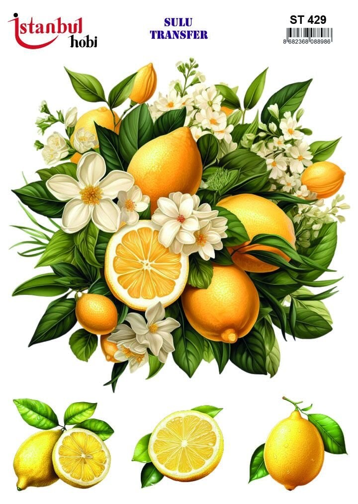 Sulu Transfer IST 429 25x35cm Limon Desen