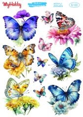 Sulu Transfer KOYU ZEMİN No: 007  25x35cm