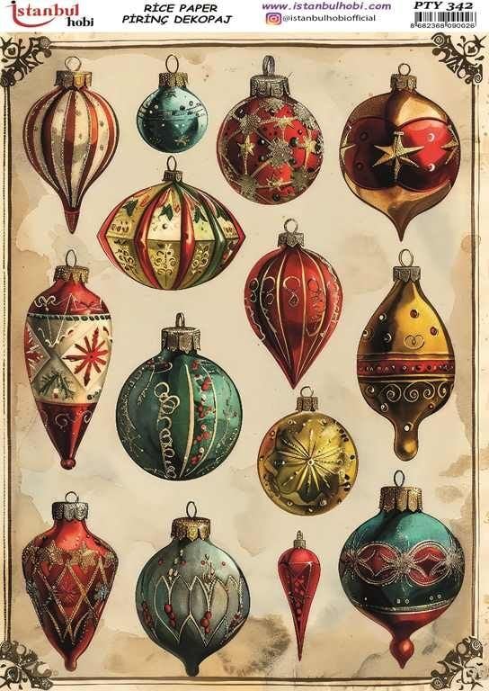 Yılbaşı pirinç Dekopaj Pyt 342