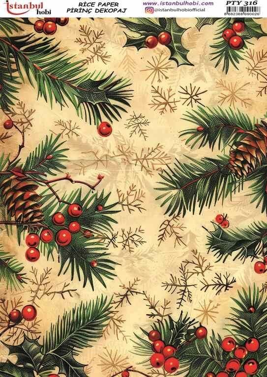 Yılbaşı pirinç Dekopaj Pyt 316