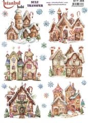 Sulu Transfer IST 384 25x35cm Yılbaşı Evler