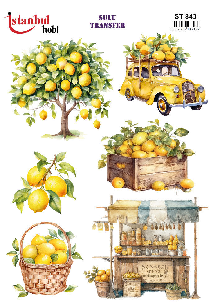 Sulu Transfer IST 843 25x35cm Limon
