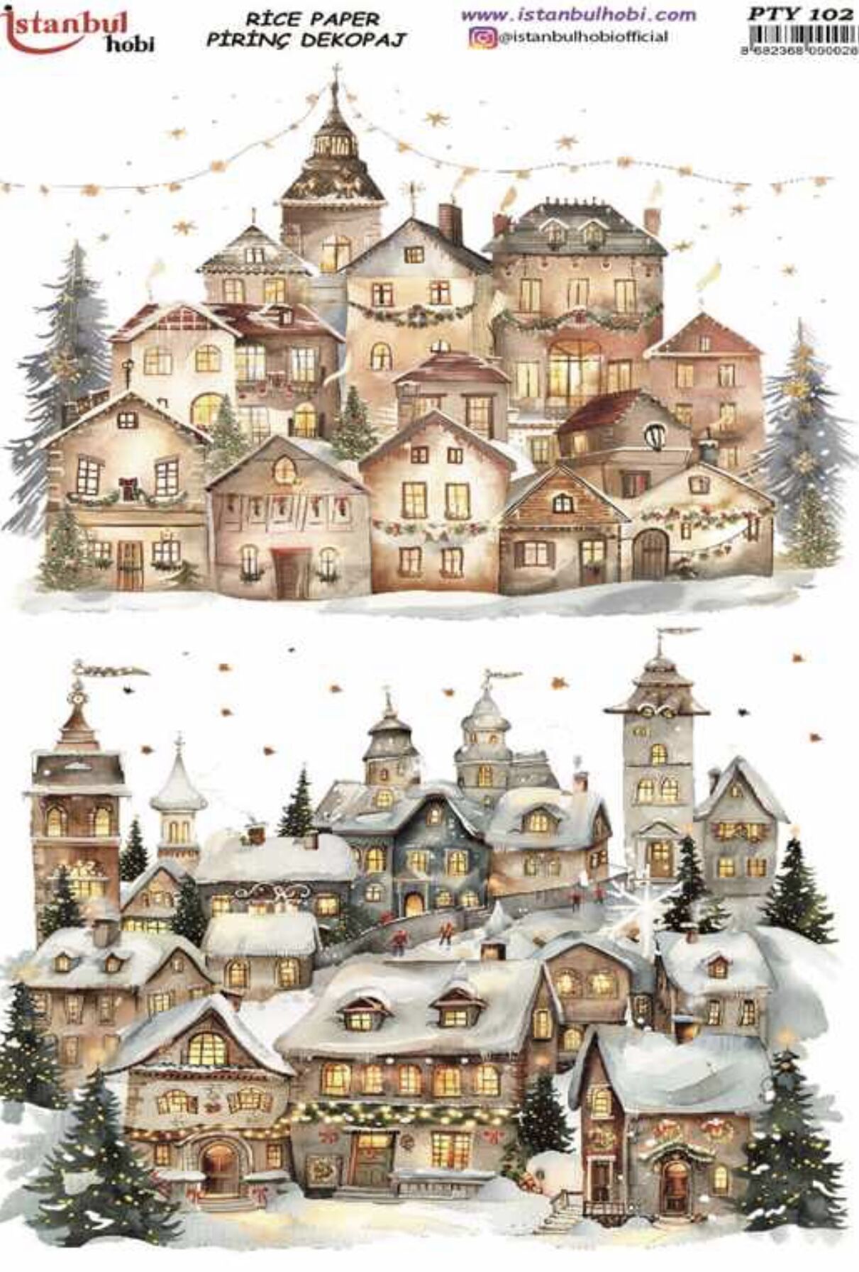 Yılbaşı pirinç Dekopaj Pyt 102 evler