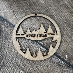 Ahşap Ağaç Süsü