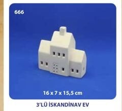 3 lü İskandinav Ev Seramik