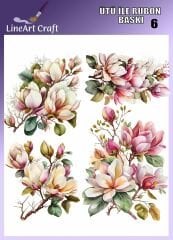 Ütü ile Rubon Baskı Transfer–Evde Profesyonel Transfer Tekniği NO:6 manolya