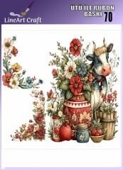 Ütü İle Rub On Transfer 70 inek desen