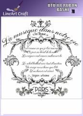 Ütü İle Rub On Transfer 78 yazılı desen