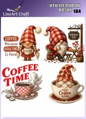 Ütü İle Rub On Transfer 184 kahve ve cüce