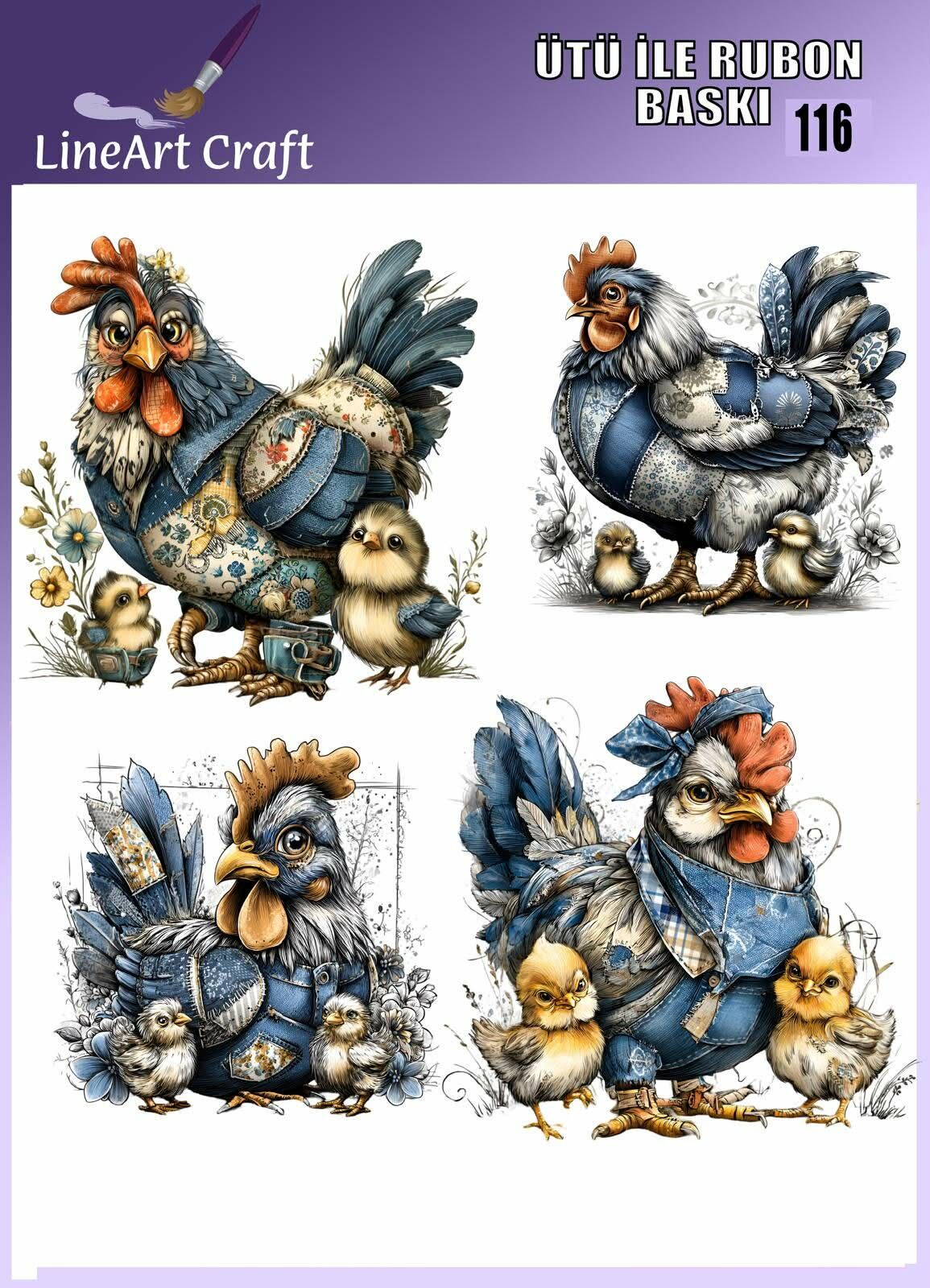 Ütü İle Rub On Transfer 116 jean ve tavuk
