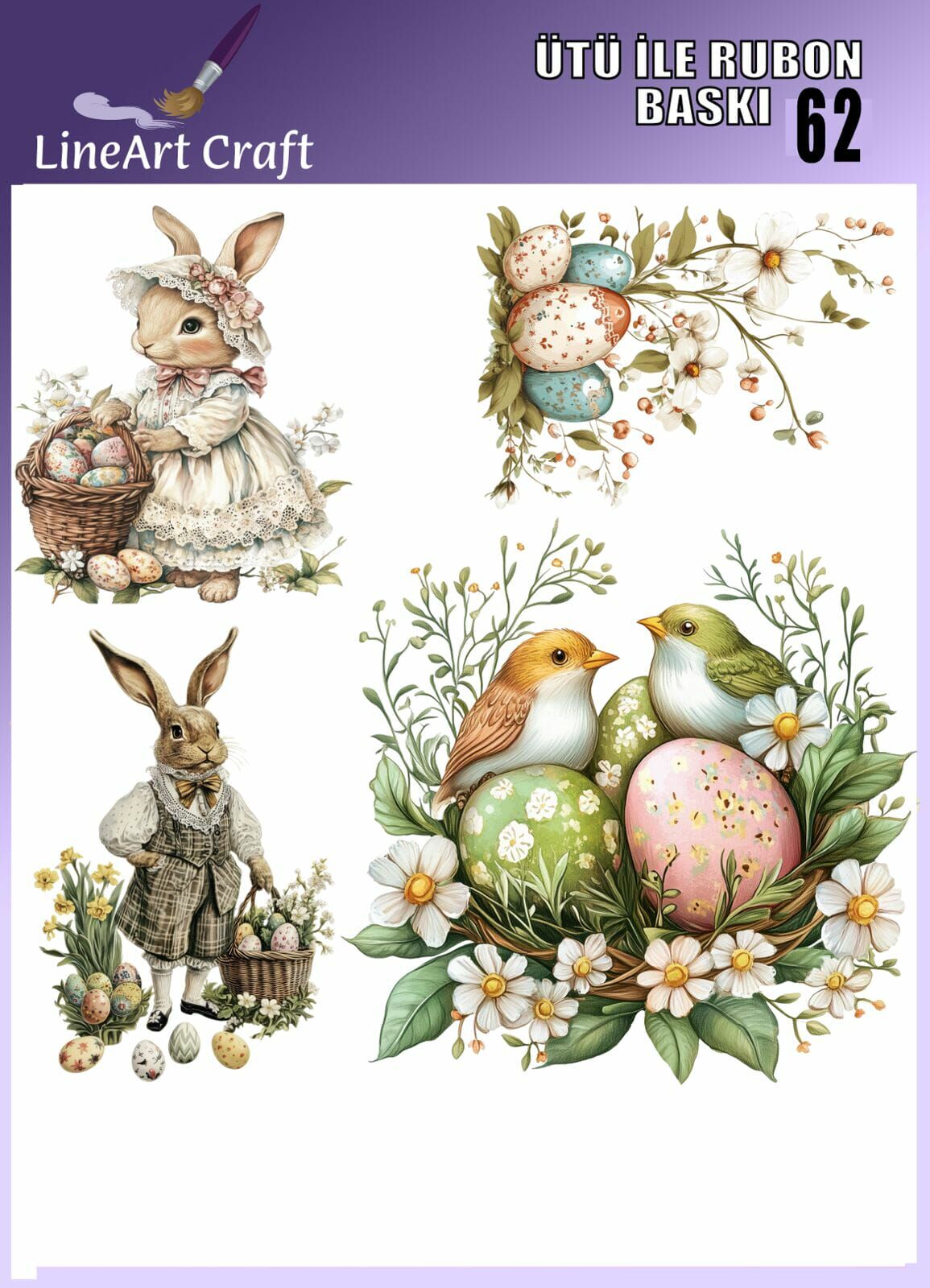 Ütü ile Rubon Baskı Transfer–Evde Profesyonel Transfer Tekniği 62 TAVŞAN