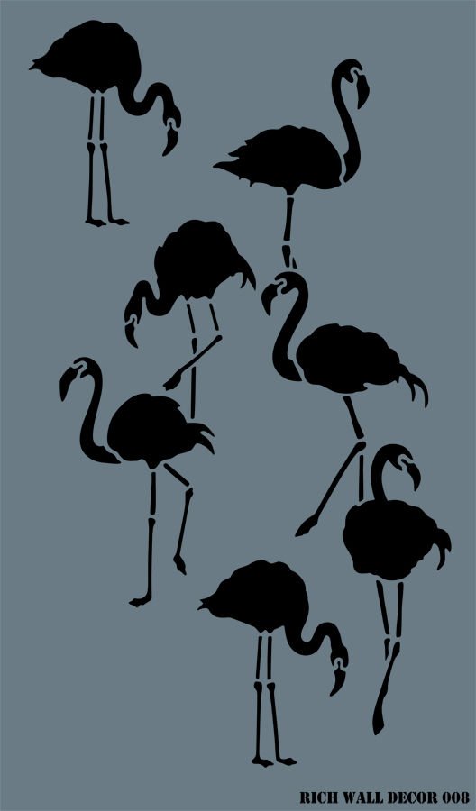 Wal Stencil Duvar Şablonu 08