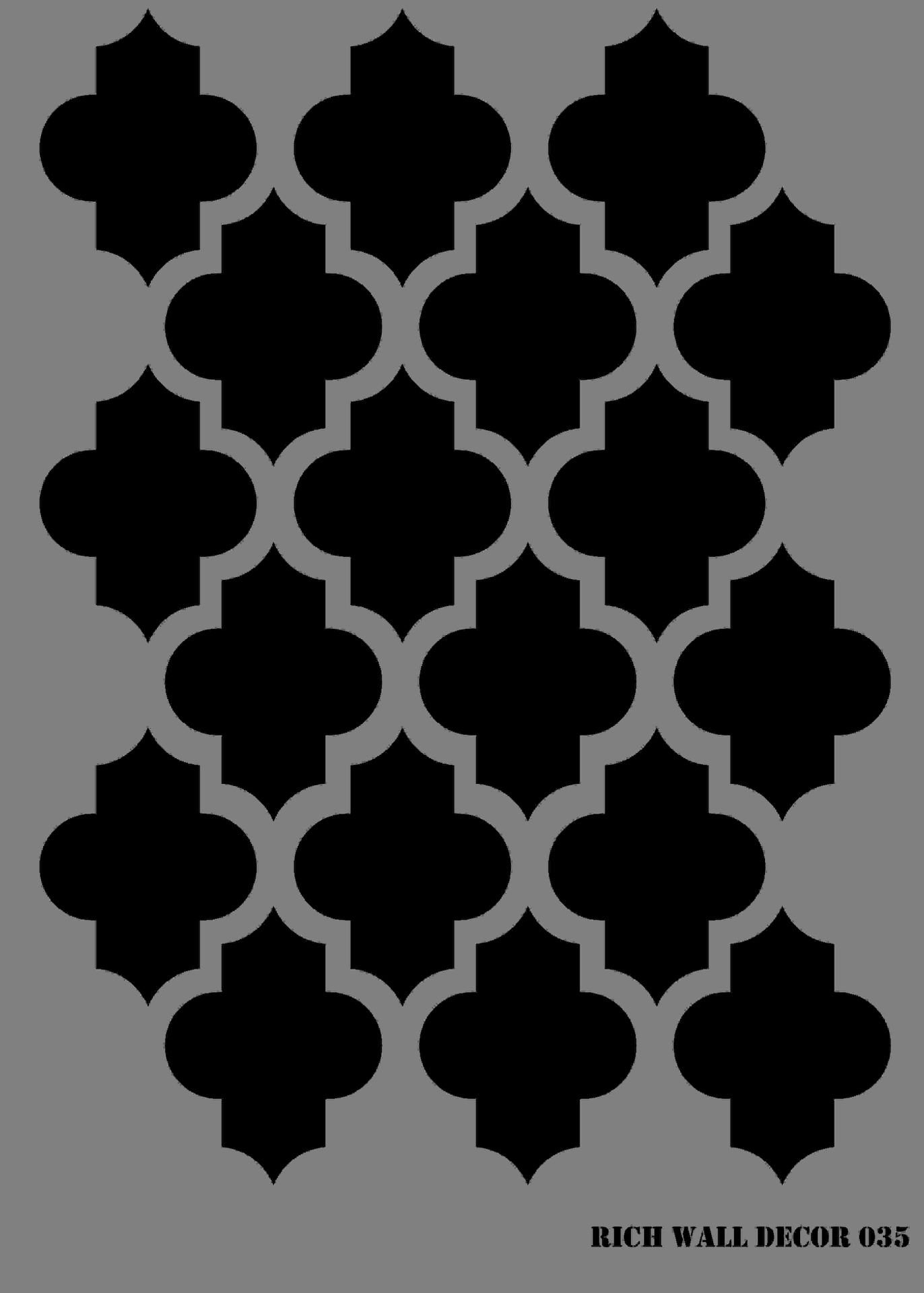 Wal Stencil Duvar Şablonu 35
