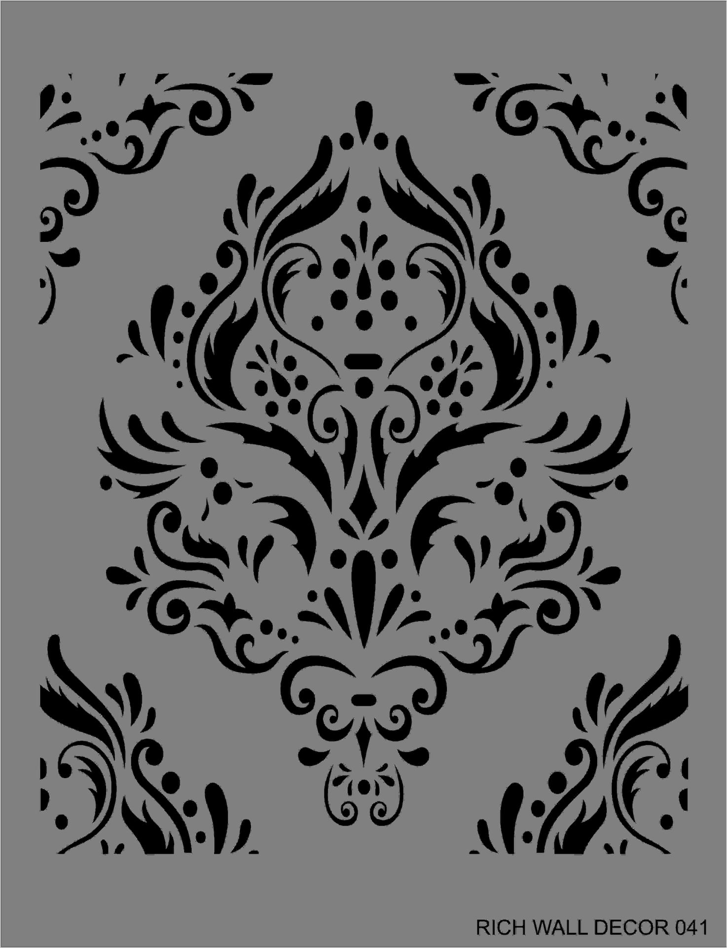 Wal Stencil Duvar Şablonu 41