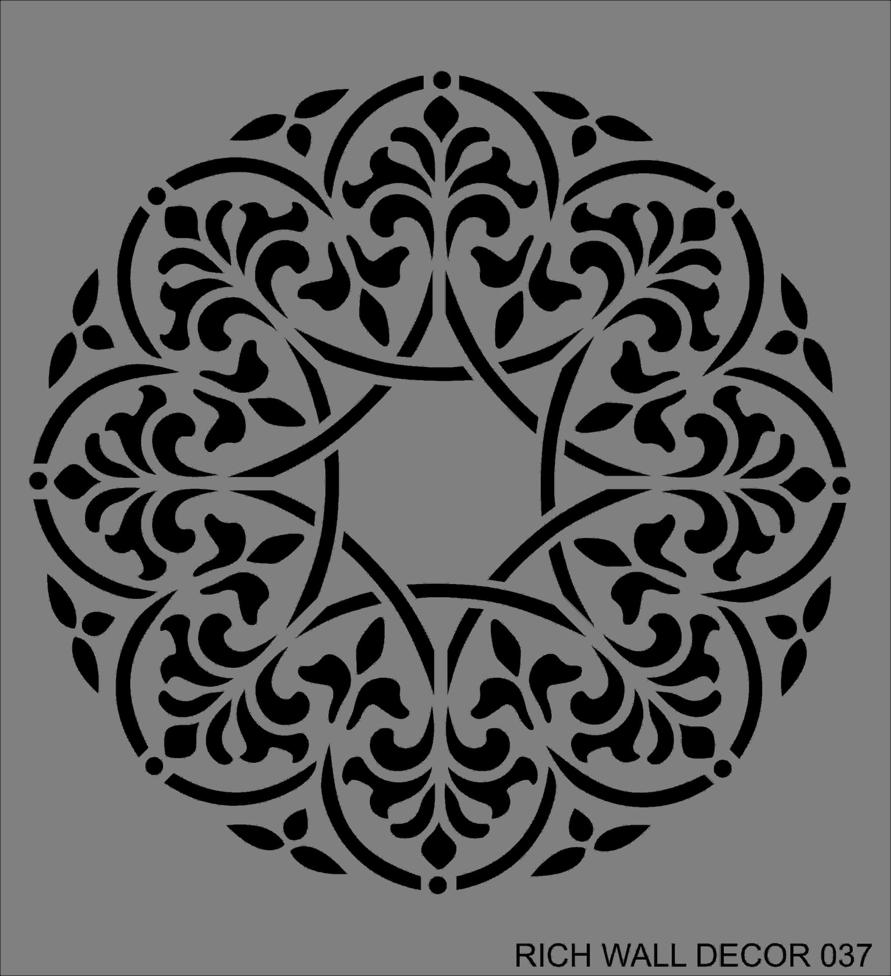 Wal Stencil Duvar Şablonu 37