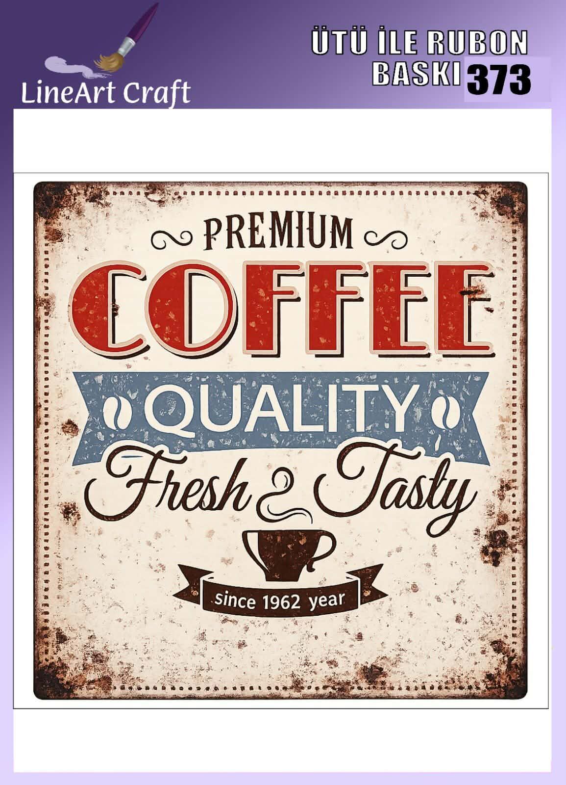 Ütü İle Rub On Transfer 373 COFFEE -KAHVE