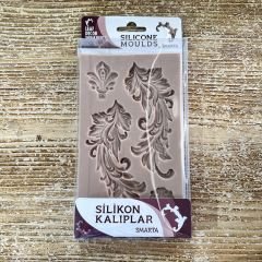SMARTA SİLİKON KALIP - Yaprak Dekor 12x22 cm