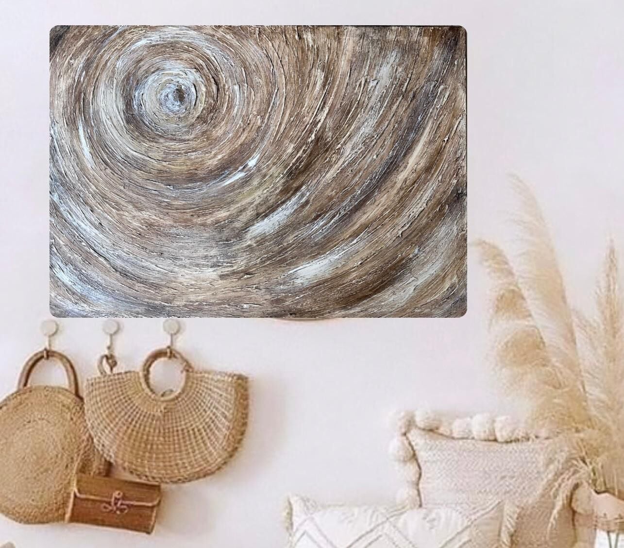 Bohem Tarz Dokulu Tablo 120x80cm Tuval