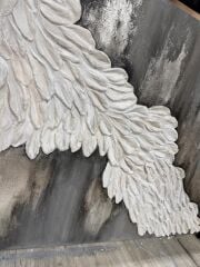 Rölyef Kanat Duvar Sanatı | Modern Mekanlar için Özel Doku Tabloları – Mat Hobi