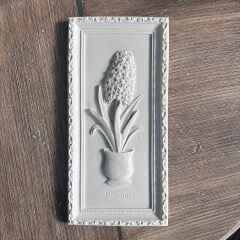 Botanik Çiçek Rölyef Pano – Boyamaya Uygun Polyester Duvar Dekoru