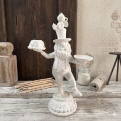 Boyanabilir Polyester Pastacı Figürlü Sunumluk Obje