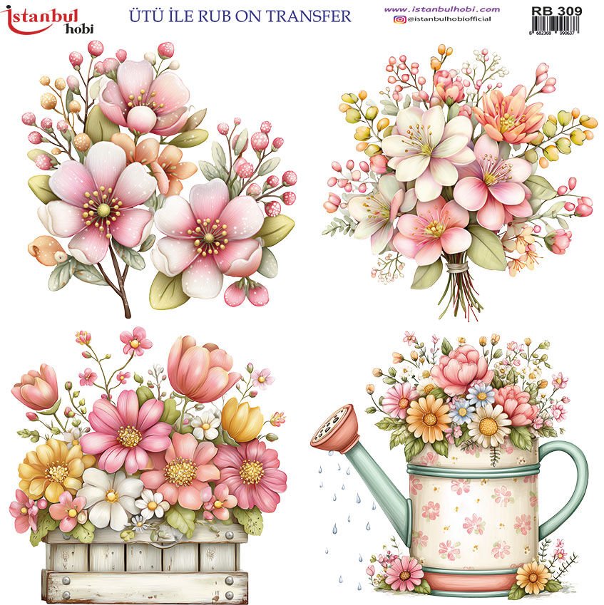 Ütü ile Rubon Baskı Transfer–RB 309