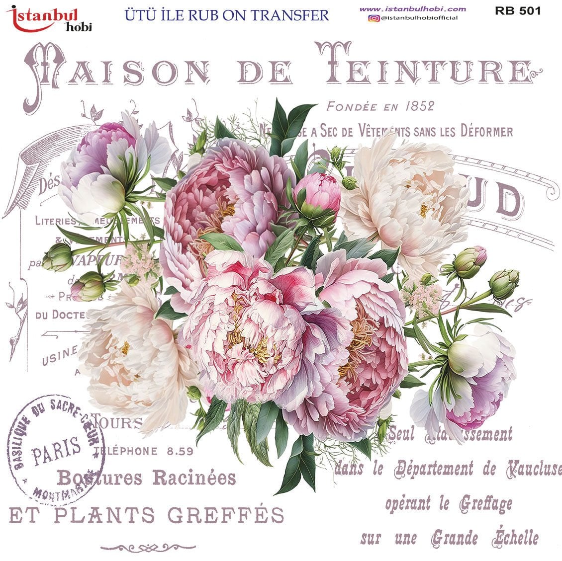 Ütü ile Rubon Baskı Transfer–RB 501