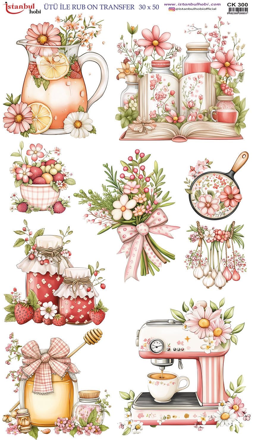 Ütü ile Rubon Baskı Transfer – XLBOY 30X50CM 300