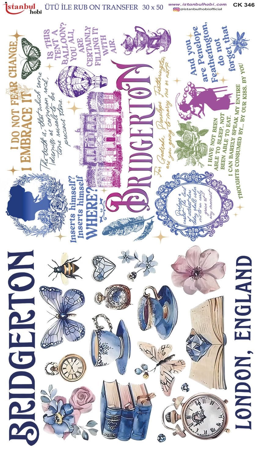 Ütü ile Rubon Baskı Transfer – XL BOY 50X30 CM 346